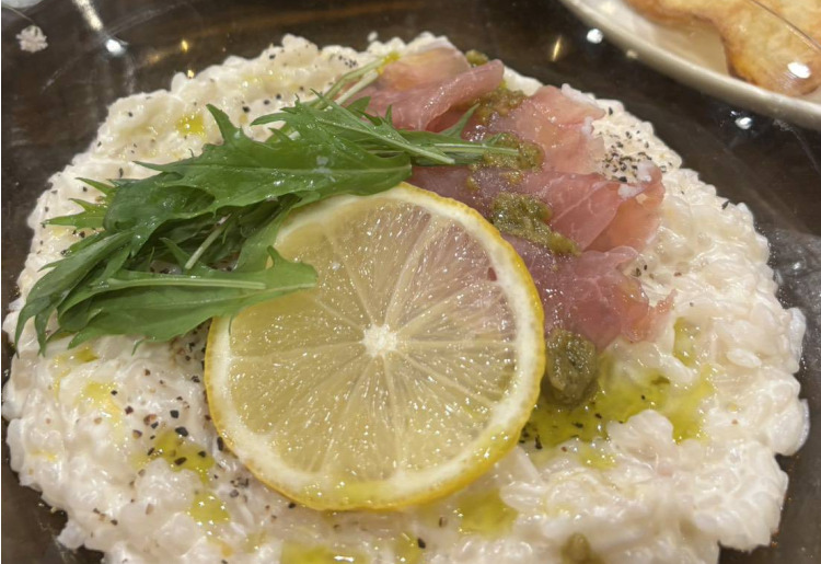 【月替わりDINNER PLATE】生ハムレモンクリームリゾット